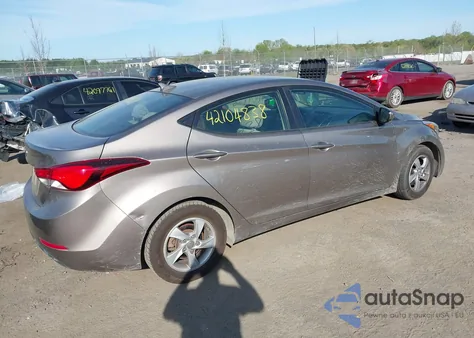 2014 Hyundai Elantra Se z USA, uszkodzony, nr VIN 5NPDH4AE4EH522782